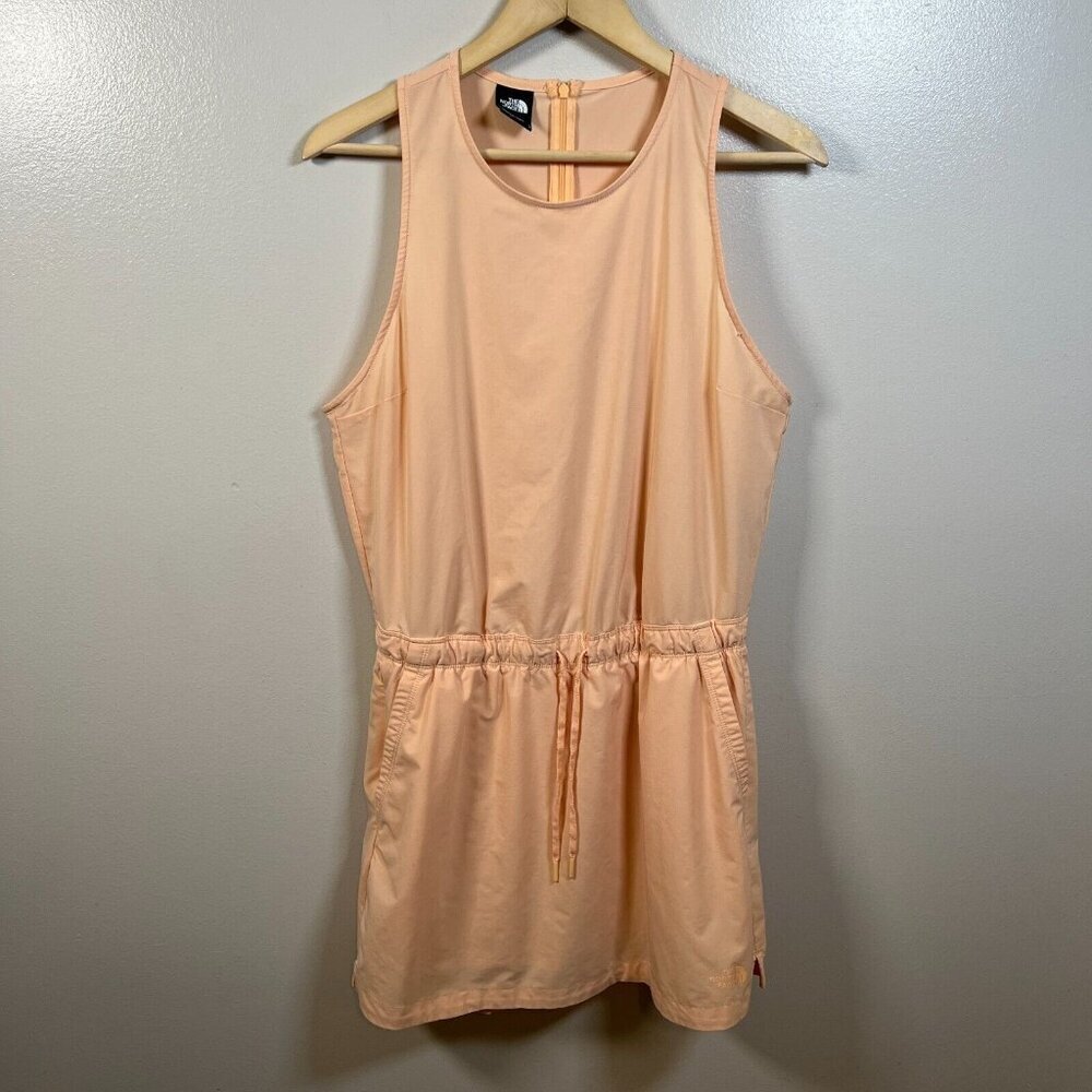 North Face Never Stop Wearing Adventure Dress Orange Athletic Travel Sz L